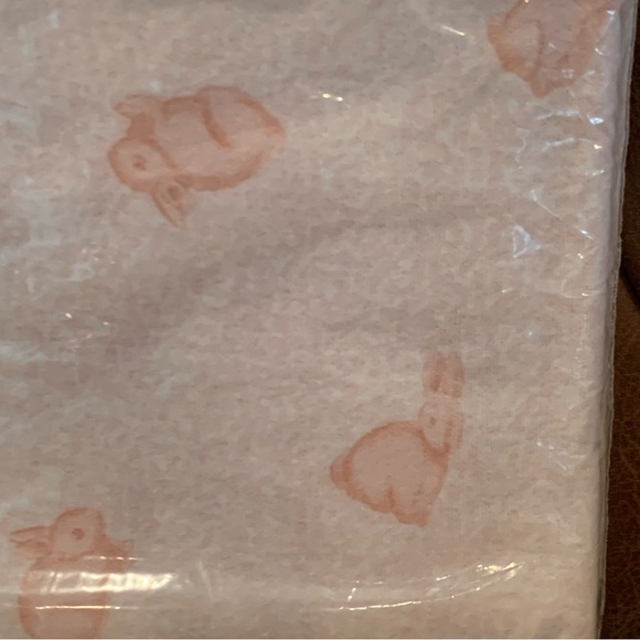 VTG NWT 90s Y2K Martha Stewart baby receiving blankets pink bunnies NEW NOS - Picture 4 of 5